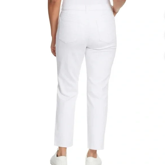 - Ella Moss Ladies' Straight Mid-Rise Ankle Jeans, White - Picture 3 of 11